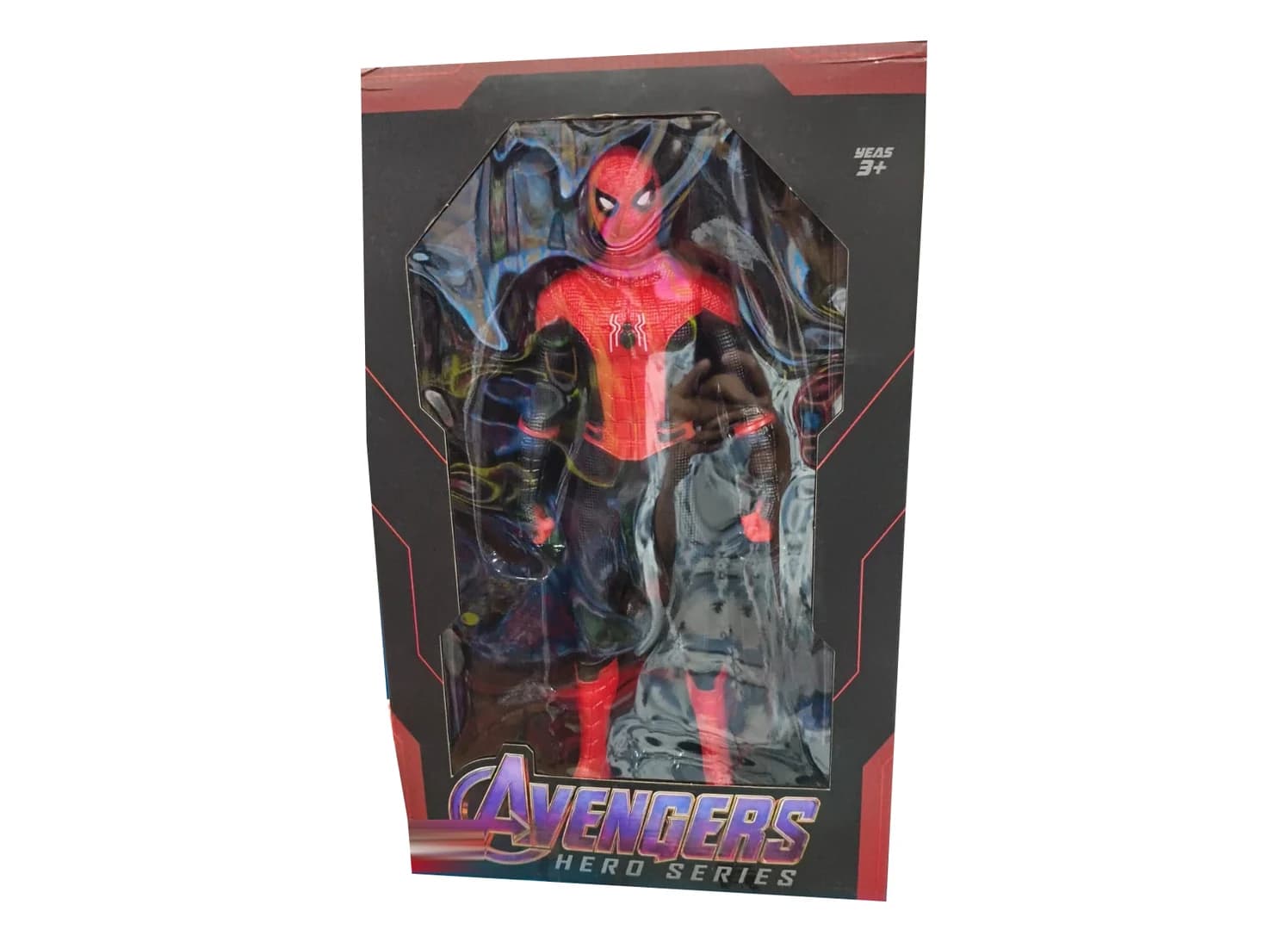 Avengers Hero Series Spider-Man action figure in its window box