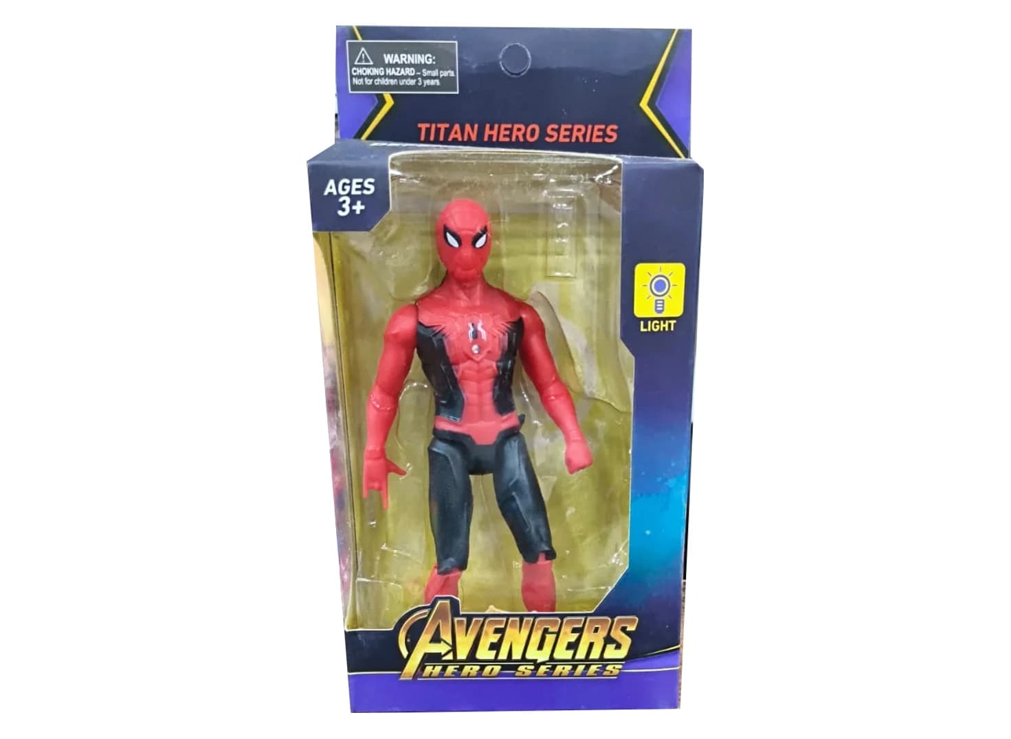 Avengers Titan Hero Series Spider-Man action figure in its window box