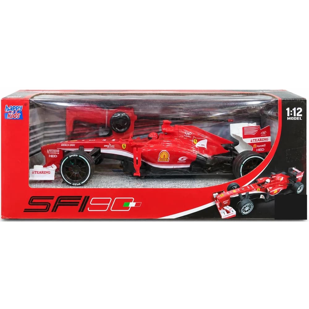 Happy Kids SF90 red F1 remote control racing car in box with remote