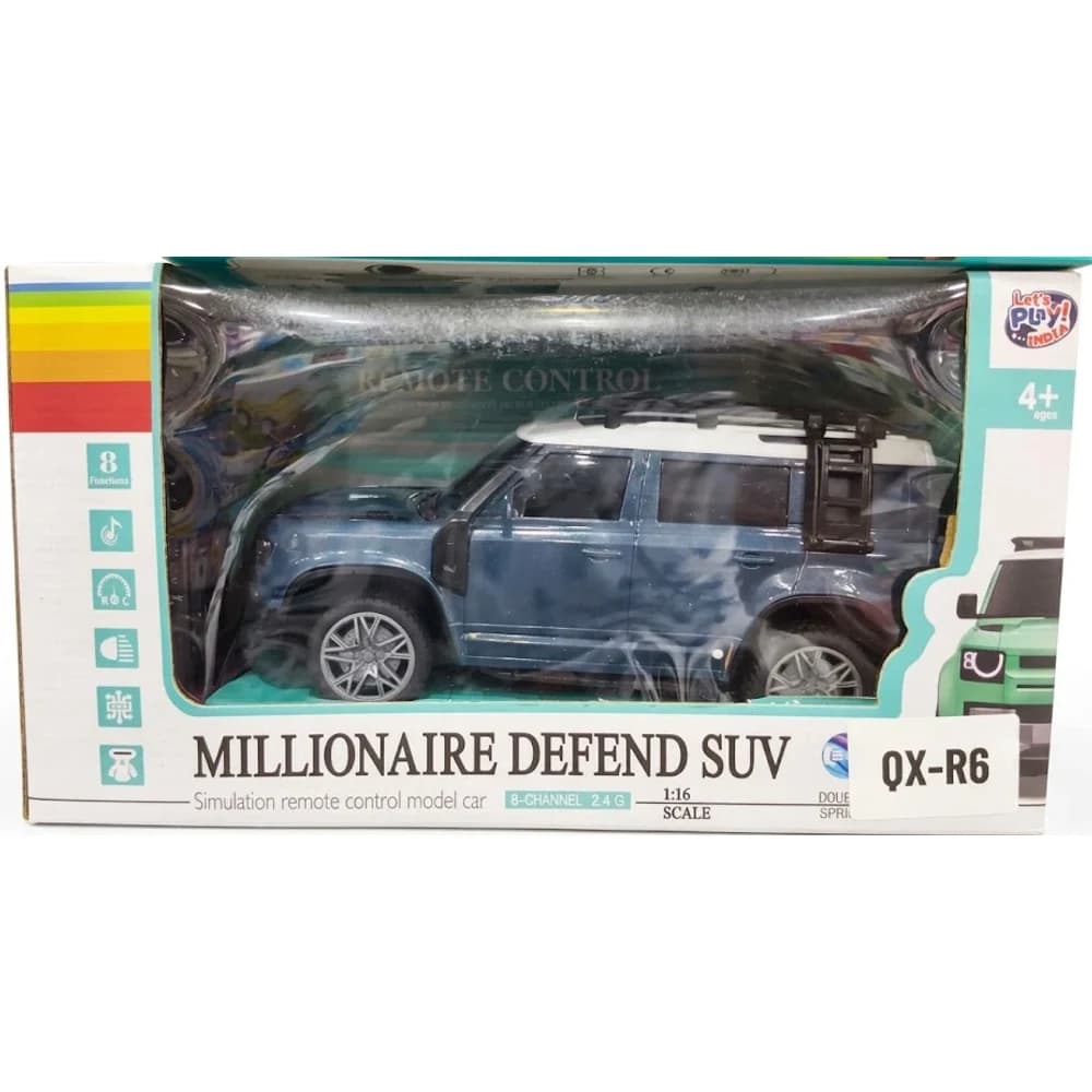 Let's Play India Millionaire Defend SUV remote control model car in retail box