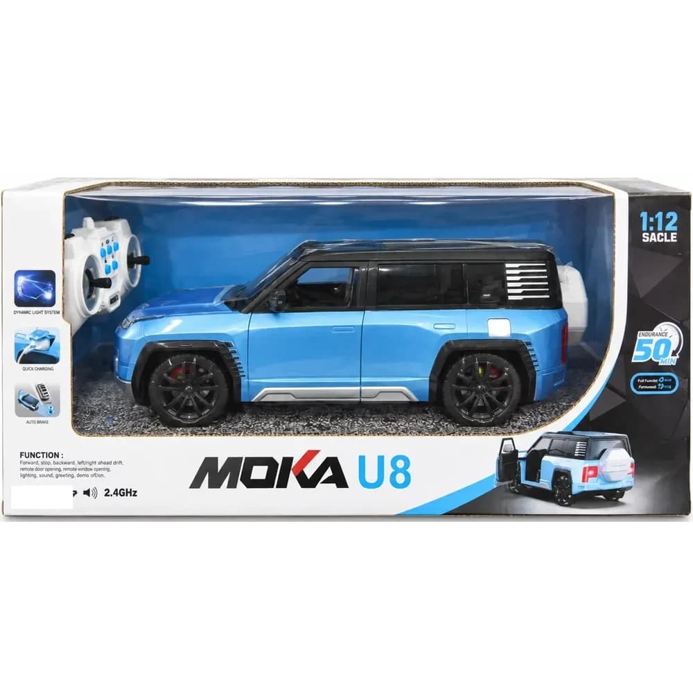 MOKA U8 blue 1:12 remote control SUV in retail box