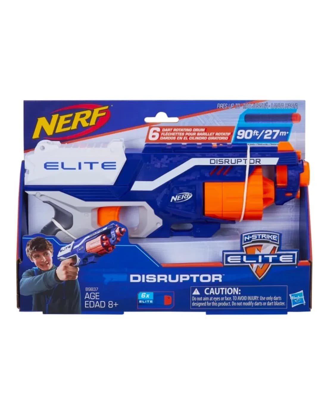 Nerf N-Strike Elite Disruptor blaster in its window box