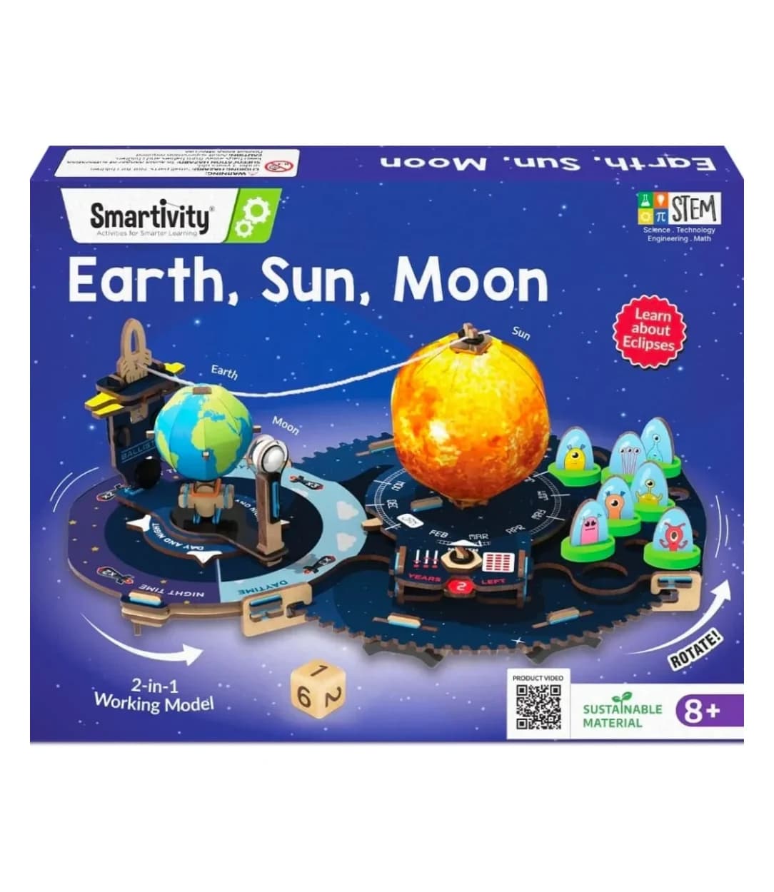 Smartivity Earth, Sun, Moon STEM building kit box