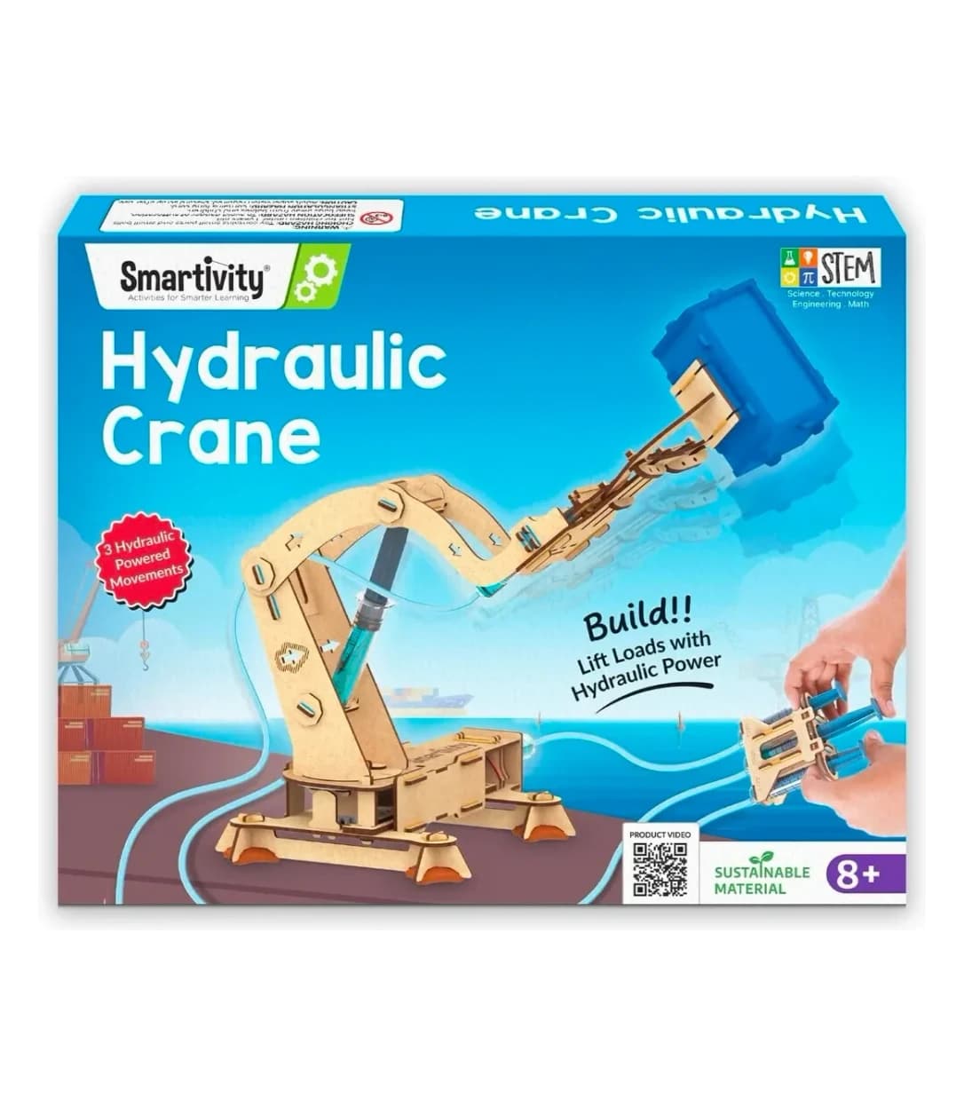 Smartivity Hydraulic Crane STEM building kit box